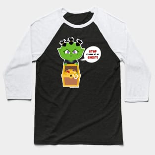 Stop Staring at My Chest // D20 // Orc Baseball T-Shirt